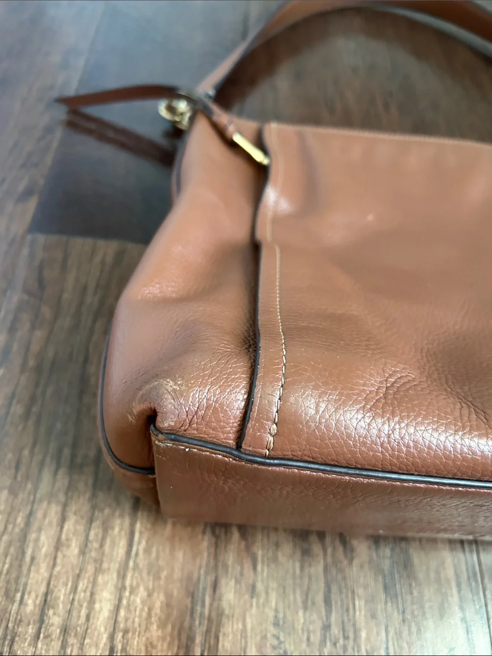 Marlon Coach Pebbled Leather Hobo Bag in Brown